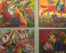 В выставочном зале Кривого Рога художники города признаются в любви к Украине (ФОТО)