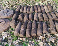 Привет из прошлого: в лесополосе Криворожского района обнаружили 32 боеприпаса (фото)