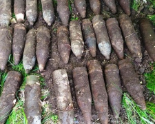 В Криворожском районе обнаружили около 30 устаревших артиллерийских снарядов (фото, видео)
