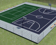В социальной сети появились эскизы теннисного корта в одном из районов Кривого Рога