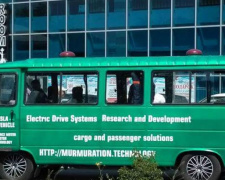 На ярмарке электроавтомобилей криворожские умельцы представили электробус (ФОТО) + (ВИДЕО)