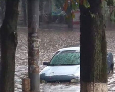 Кривой Рог превратился в Венецию после 20-минутного дождя (ФОТО)