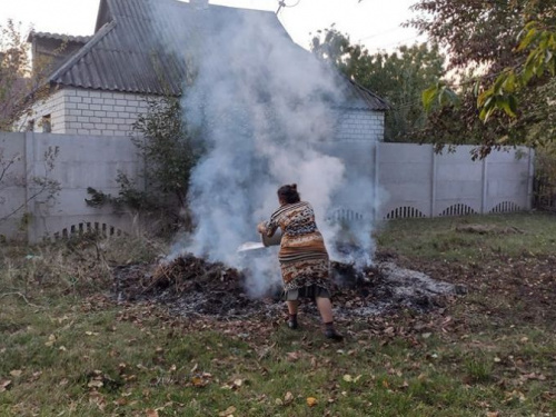 В Кривом Роге проводят рейды и борются с сжиганием листьев (фото) 