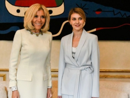Криворожанка, первая леди Украины, встретилась с женой Президента Франции  (фото)