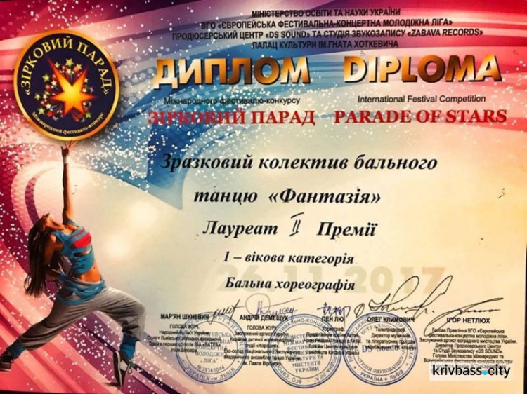 Танцевальный коллектив из Кривого Рога завоевал награды на Международном фестивале (ФОТО)