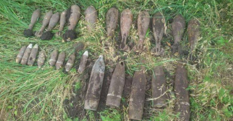 Жительница Криворожского района у себя в огороде нашла снаряд