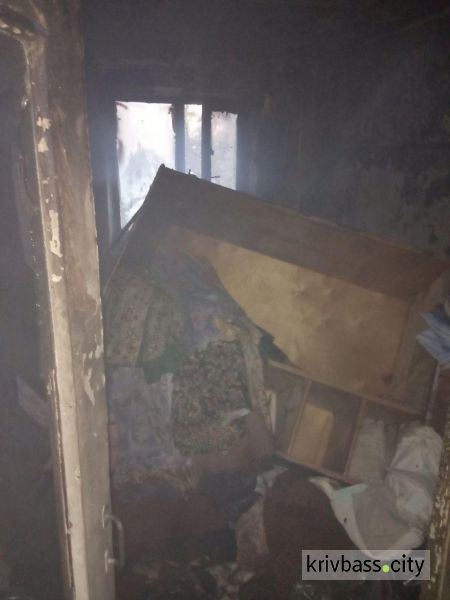 В Кривом Роге горела квартира: огнеборцы спасли 92-летнюю пенсионерку и маленькую девочку