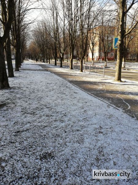 В Кривом Роге выпал снег - неужели наступила зима? (ФОТО)