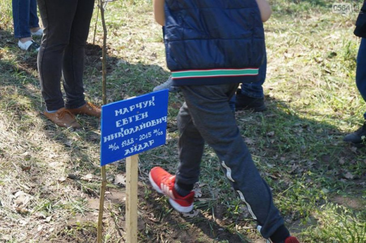 Жители Кривого Рога высадили дубы на Хортице (ФОТО)