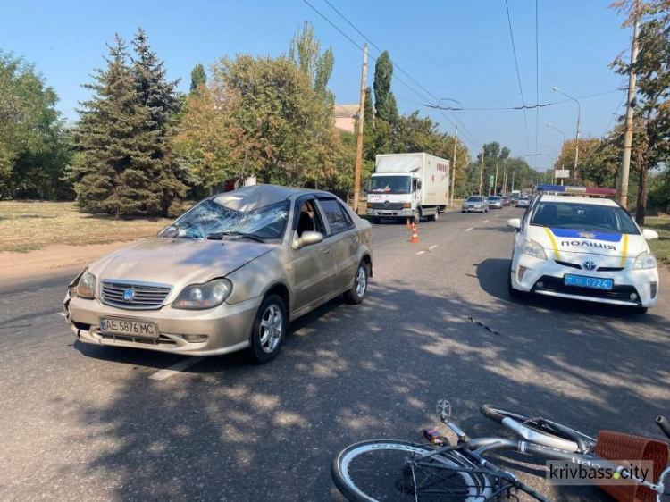 У Саксаганському районі збили велосипедиста