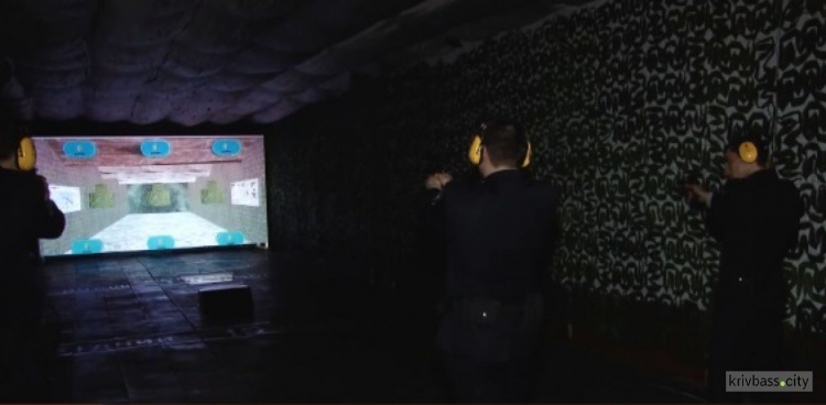 В Кривом Роге открыли современный мультимедийный тир для будущих полицейских (фото)