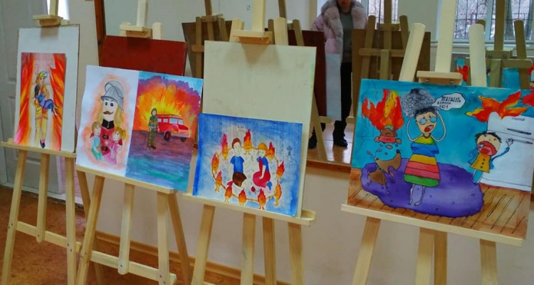 В Криворожском районе состоялся детский конкурс на противопожарную тематику (фото)
