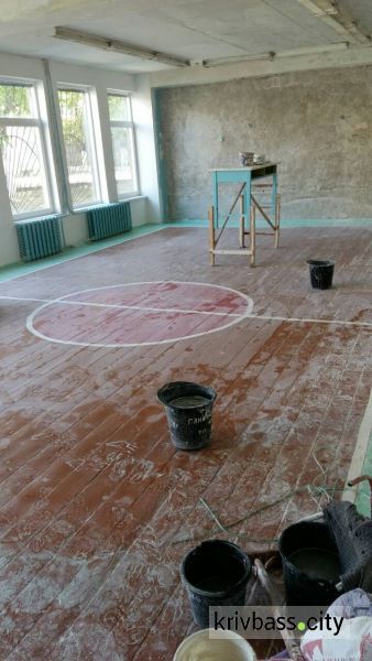 Одна из криворожских школ, в рамках проекта #ClassMetinvest, порадует детей современным спортзалом (ФОТО)