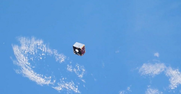 Космонавт увидел спутник странной формы, выглянув в иллюминатор (ВИДЕО)