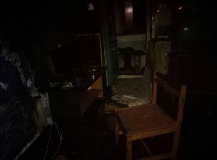 В Кривом  Роге при пожаре в съемной квартире пострадала женщина
