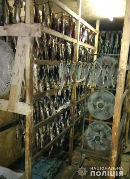 Коптили рыбу неизвестным веществом: на Днепропетровщине полиция выявила подпольное производство (фото)