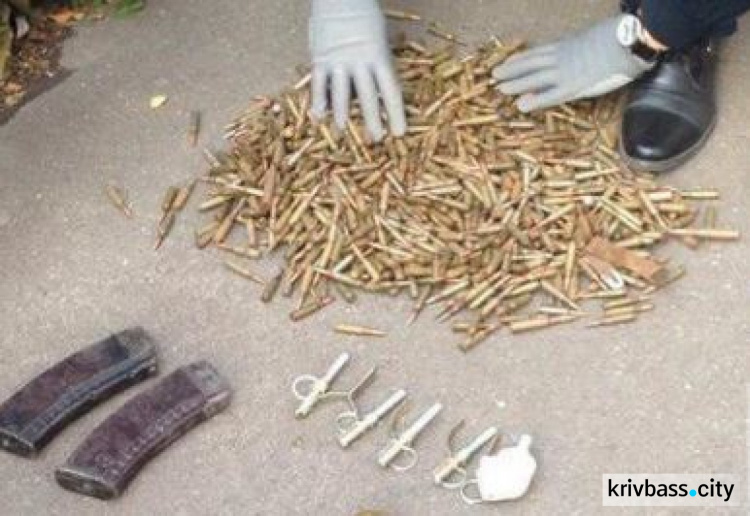Полиция Кривого Рога задержала мужчину с целым арсеналом оружия и патронов (ФОТО)