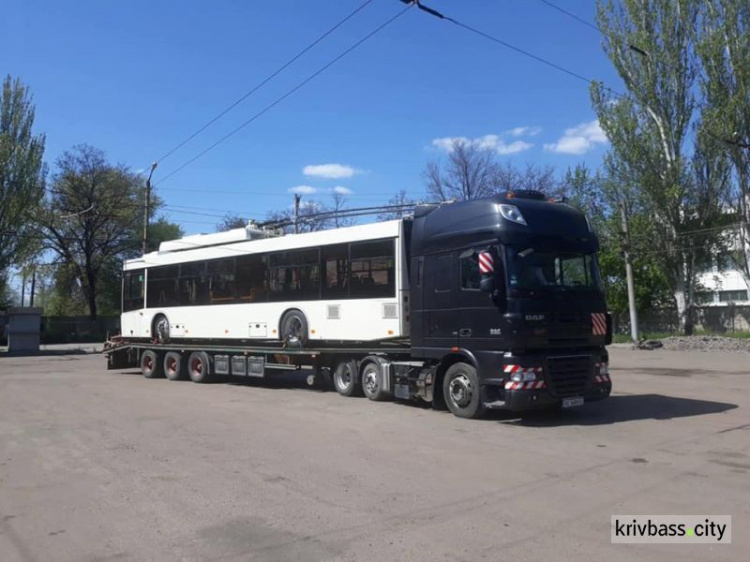 В Кривой Рог начали поступать новые троллейбусы из пятой партии