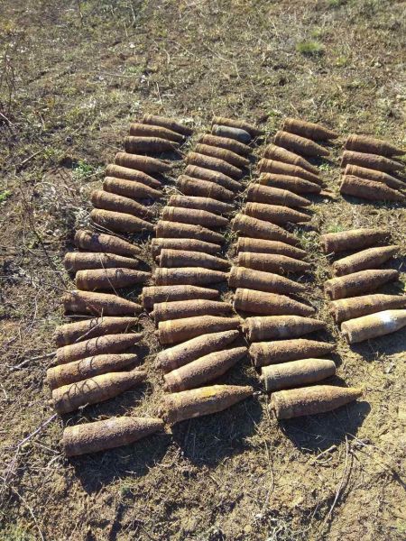 Под Кривым Рогом местный житель обнаружил более полсотни боеприпасов