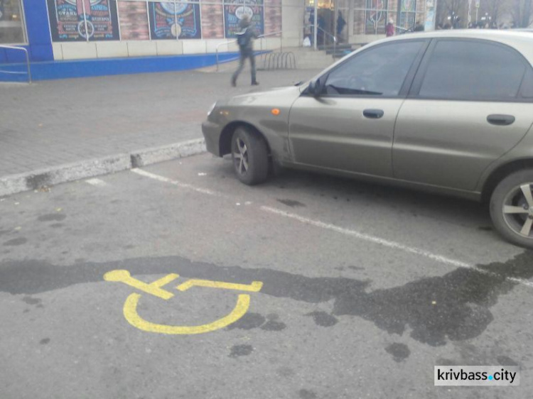 В Кривом Роге прошла акция в поддержку инвалидов-автомобилистов (ФОТО)