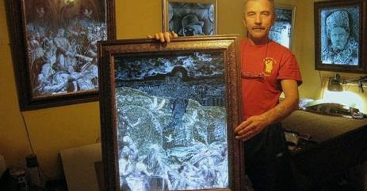 Всемирно известный мастер из Кривого Рога начал осваивать новую технику гравировки на стекле