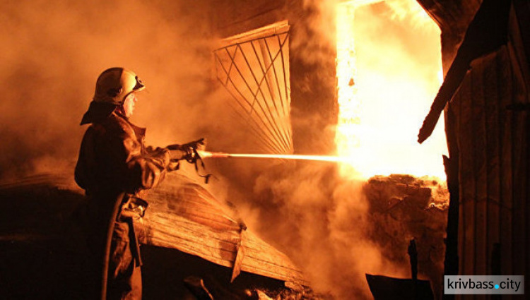 Пожар в Кривом Роге: в частном секторе горел сарай, пламя перекинулось на соседнюю постройку