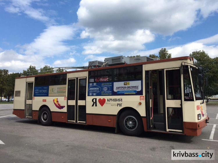 Криворожский троллейбус на дизельном генераторе попал в Книгу рекордов Украины (ФОТО)