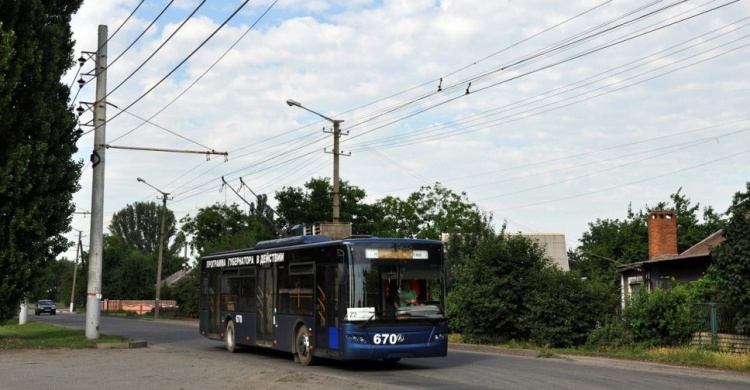 В Кривом Роге приостановлен маршрут троллейбуса №22