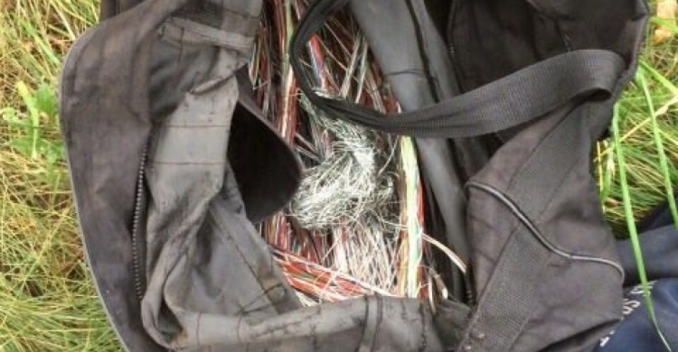 Полиция Кривого Рога предотвратила кражу кабеля прямо на месте преступления (ФОТО)