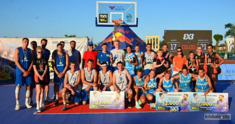 Криворожские спортсмены выиграли очередной этап чемпионата Украины по баскетболу 3х3