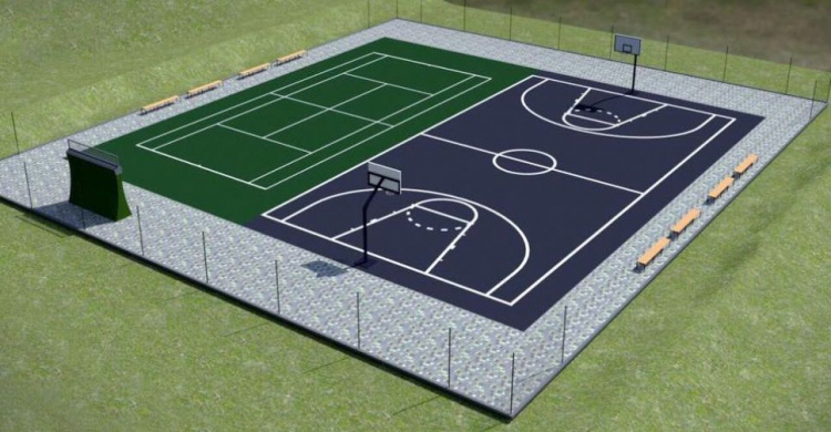В социальной сети появились эскизы теннисного корта в одном из районов Кривого Рога