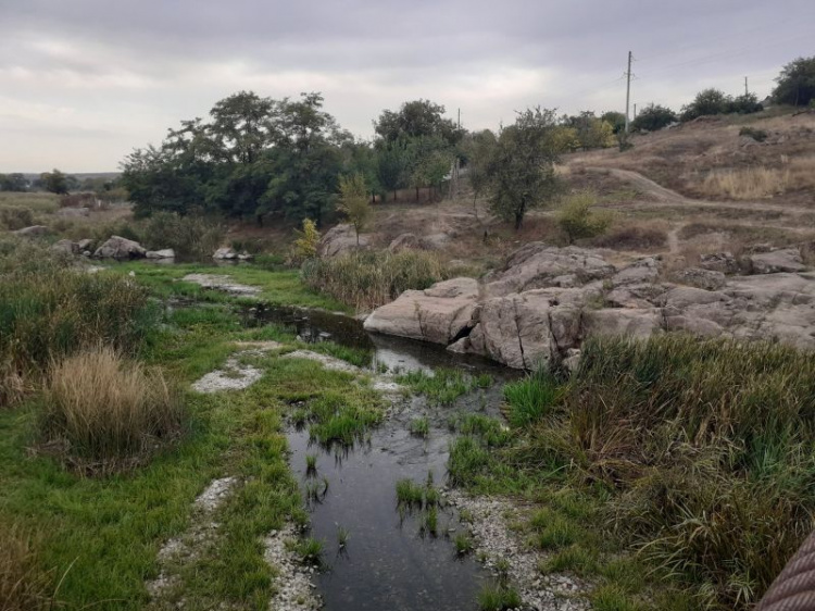 Экологи Кривого Рога обеспокоены состоянием реки Ингулец: ручеек, обнаженное дно и  тина