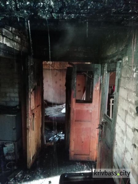 В Кривом Роге во время пожара в частном доме погибла женщина