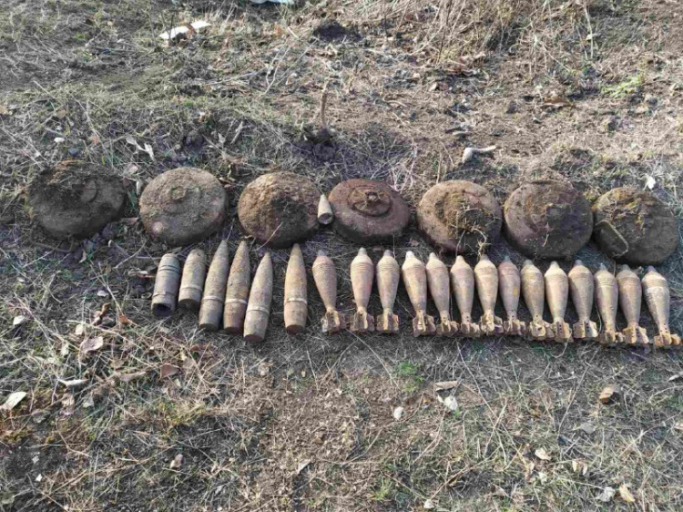 Нашли и обезвредили: недалеко от Кривого Рога поисковики обнаружили боеприпасы времен Второй мировой войны (фото)