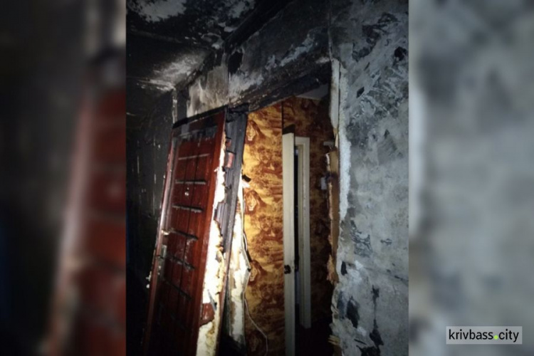 Во время пожара в Кривом Роге спасли семью из троих человек