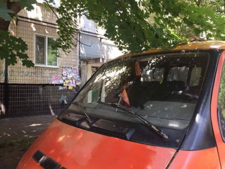 В Кривом Роге бдительные граждане обнаружили автомобиль с запрещенной символикой (ФОТО)