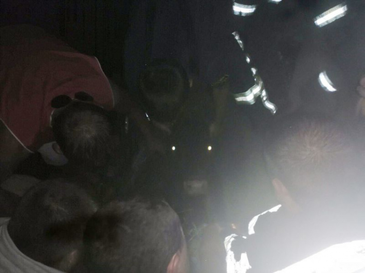 В Кривом Роге спасатели освободили корову, которая провалилась в открытый колодец (фото)
