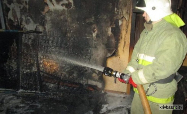 Во время пожара в Кривом Роге спасли пенсионерку