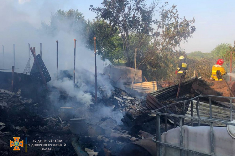 На Дніпропетровщині спалахнула приватна садиба: внаслідок пожежі загинули тварини