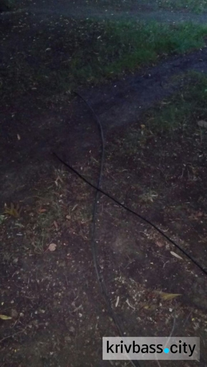 За 30 метров украденного кабеля криворожанину грозит 3 года тюрьмы (ФОТО)