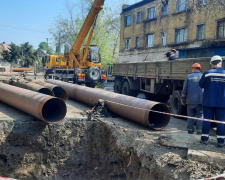 заміна магістрального трубопроводу, фото пресслужби АТ "Криворізька теплоцентраль"