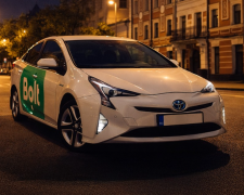 Таксі Bolt у Кривому Розі під час комендантської години,фото компанії Bolt