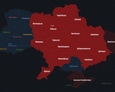 Зображення: Мапа повітряних тривог в Україні