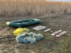 Незаконний вилов риби, фото Дніпропетровського рибоохоронного патруля 