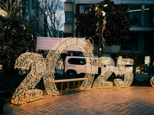 Світлова скульптура "2025 рік" - фото pexels.comСвітлова скульптура "2025 рік" - фото pexels.com