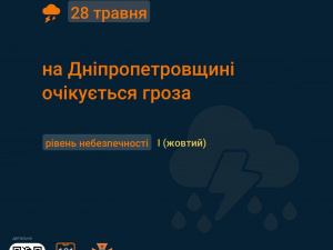 На Дніпропетровщині попередили про грозу: рівень небезпечності перший