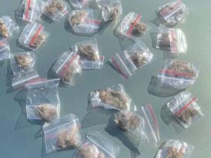 Патрульні виявили у криворіжця понад 20 сліп-пакетів із речовиною, схожою на заборонену