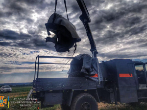 Піротехніки Дніпропетровщини знищили бойову частину ракети «Р-500» та мінометну міну