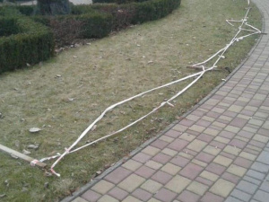 У Кривому Розі вандали понівечили територію парку ім. Федора Мершавцева