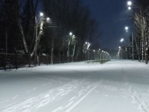 В Кривом Роге выпал первый новогодний снег. Что происходит на дорогах и во дворах?